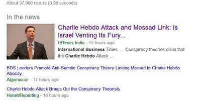 Charlie Hebdo: un coup du Mossad? Charlie Hebdo: un coup du Mossad?