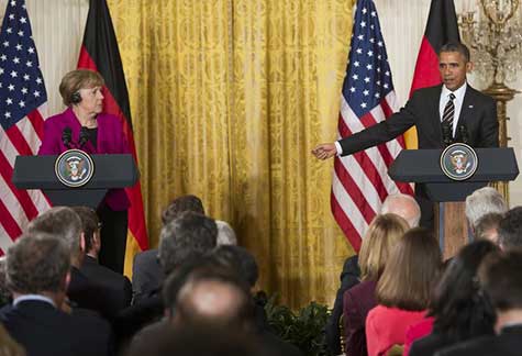 .Obama n'exclut pas d'armer l'Ukraine, Merkel lui présente un plan de paix. Obama n’exclut pas d’armer l’Ukraine, Merkel lui présente un plan de paix