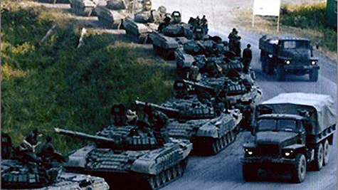 Polémique à Washington à propos de fausses photos de Tanks russes en Ukraine