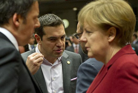 Grèce: Merkel reçoit Tsipras pour désamorcer les tensions. Grèce: Merkel reçoit Tsipras pour désamorcer les tensions