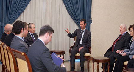 Le président Assad tient à la réussite des efforts russes pour résoudre le conflit syrien. Le président Assad tient à la réussite des efforts russes pour résoudre le conflit syrien