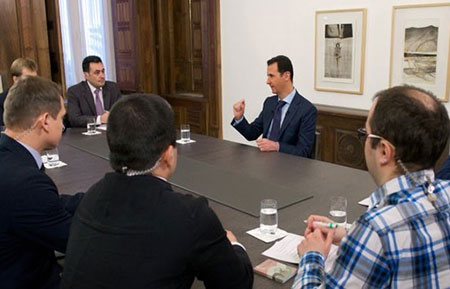 Assad favorable à une large présence militaire russe en Syrie.