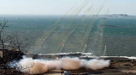 La Corée du Nord tire sept missiles dans la mer.
