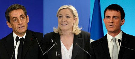 Départementales: droite en tête, PS menacé, le FN à 25%
