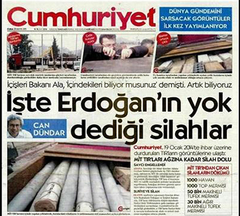 Armes turques en Syrie: Erdogan menace publiquement un journal