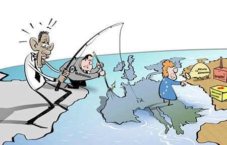 l'Europe transformée en colonie de Washington