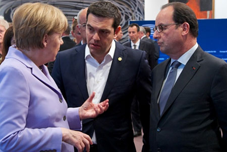 Grèce: l'Eurogroupe de samedi «décisif» pour Merkel, «crucial» pour Hollande.
