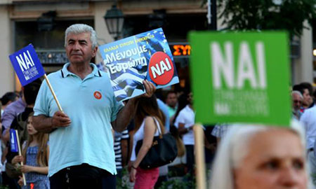 Grèce: le oui au référendum devance légèrement le non, selon un sondage.