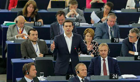 Tsipras devant le Parlement européen: «Ne laissons pas l'Europe se diviser».