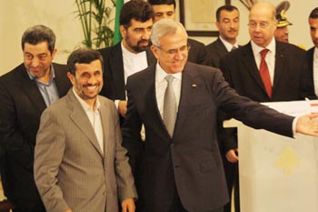 Sommet Sleimane/Ahmadinejad à Baabda: le soutien au Liban et à sa résistance 
