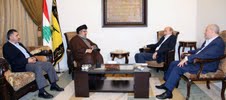 Le député Joumblatt chez Sayed Nasrallah