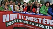 Austérité en Europe: manifestation massive à Bruxelles
