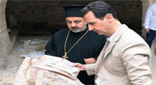 Du cœur de Maaloula, Assad souhaite de joyeuses Pâques à tous les Syriens