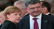 Ukraine: Merkel arrive à Kiev
en pleine escalade avec Moscou
