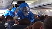 Ebola: un avion US immobilisé suite à une plaisanterie
