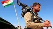 Les premiers renforts des Peshmergas à destination de Kobané en Turquie
