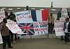 Des migrants interpellent le consulat britannique en France