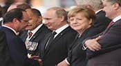 Ukraine: Hollande et Merkel pressent Poutine et Porochenko de reprendre les discussions
