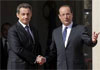 «Charlie Hebdo»: Nicolas Sarkozy accueilli par Hollande à l’Élysée