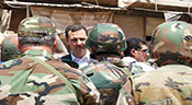 Le président Assad rend hommage aux soldats syriens évacués de l’hôpital de Jisr al-Choughour
