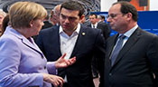 Grèce: l’Eurogroupe de samedi «décisif» pour Merkel, «crucial» pour Hollande
