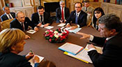 Ukraine: Merkel, Hollande, Poutine et Porochenko pour «un strict respect des engagements»
