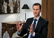 Assad: «Négocier ne signifie pas qu’on arrête de combattre le terrorisme»