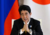 Shinzo Abe en visite en Russie le 6 mai
