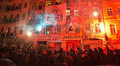 Berlin: une manifestation violente contre l’expulsion de squatteurs