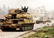 L’armée syrienne encercle les terroristes dans la région de Damas