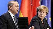 La chancelière Angela Merkel en Turquie le 2 février

