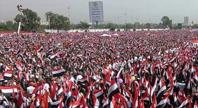 Des milliers de manifestants à Sanaa protestent contre l’offensive dirigée par l’Arabie 