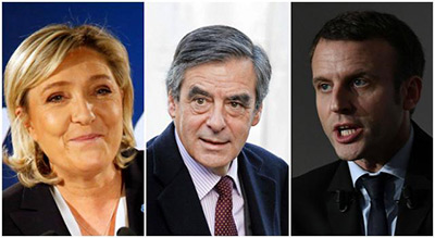 Le Pen devance légèrement Macron, Fillon toujours distancé
