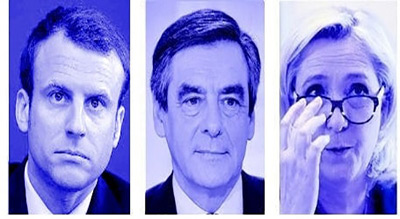 #France/#Présidentielle: #LePen devance #Macron et #Fillon, selon un sondage