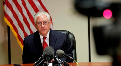 Le départ d’Assad n’est pas la priorité des États-Unis, dit Tillerson

