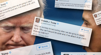 La schizophrénie de Trump: Il  fait exactement le contraire de ce qu’il intimait à son prédécesseur