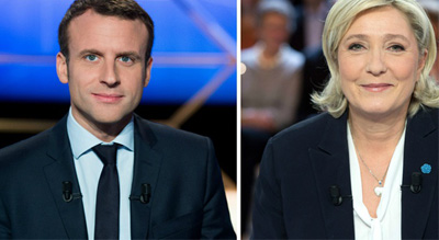 Présidentielle: la bataille Macron/Le Pen pour le 2e tour est lancée