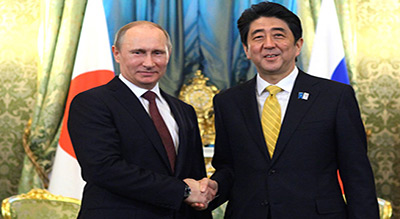 #ShinzoAbe jeudi en #Russie pour rencontrer #VladimirPoutine