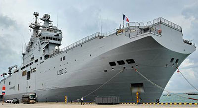 Le Mistral au Japon avant des manœuvres dans le Pacifique