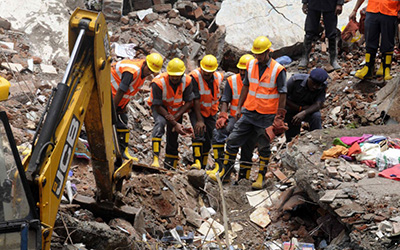 #Inde : 24 morts dans l’effondrement d’un mur lors d’un mariage