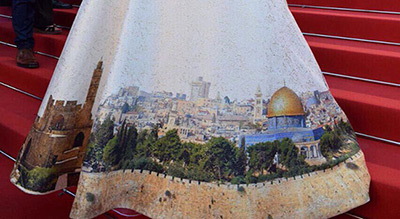 Nouvelle violation du patrimoine palestinien: une ministre israélienne arbore une robe «Jérusalem» à Cannes