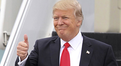 #Trump est arrivé en «#Israël»