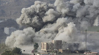 #Yémen : 6 martyrs et et plusieurs blessés dans des raids de l’aviation saoudienne à #Taëz 