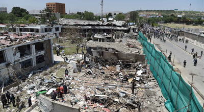 #Kaboul: le bilan de l’attentat de mercredi grimpe à plus de 150 morts
