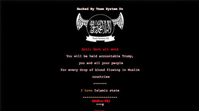 USA: des sites gouvernementaux piratés par des messages pro-«Daech» 