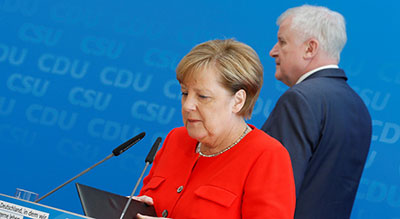 Les Etats-Unis, «ami» en 2013, devenus «partenaire» dans le programme de Merkel

