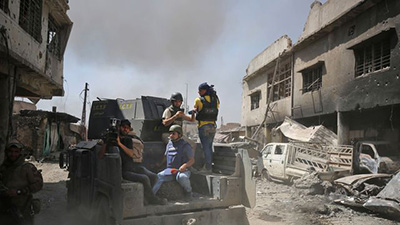 Deux journalistes irakiens tués par «#Daech» au sud de #Mossoul 
