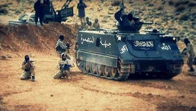 Jurd de #Ersal: La Résistance islamique retrouve un tank de l’armée libanaise pris par «al-Nosra» 