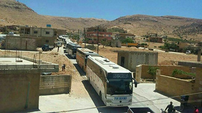 #Liban: 26 bus ont quitté le jurd d’#Ersal jusqu’à l’heure
