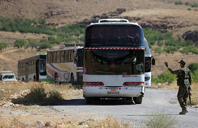 #Liban: Début de l’évacuation des terroristes de «Saraya Ahl el-Cham» vers la #Syrie